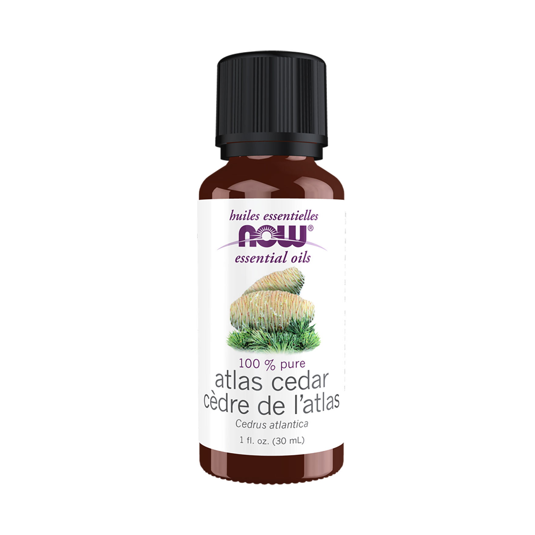 Уцінка! Ефірна олія Now Foods Essential Oils 100% Pure Atlas Cedar Атлас кедра, 30 мл